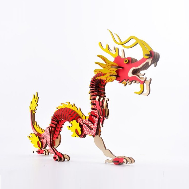 Đồ chơi lắp ráp gỗ 3D Mô hình Rồng Dragon Laser