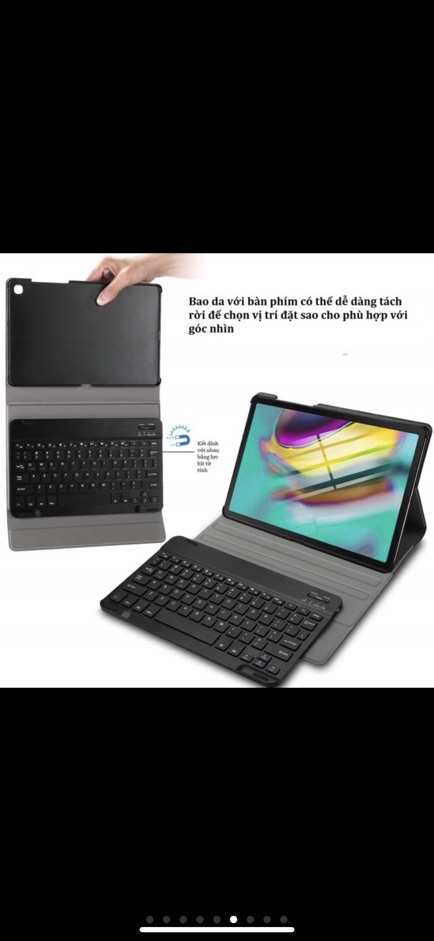 Bao da bàn phím cho Samsung Tab A 8.0 2019 T295 T290 kết nối bluetooth cực nhanh