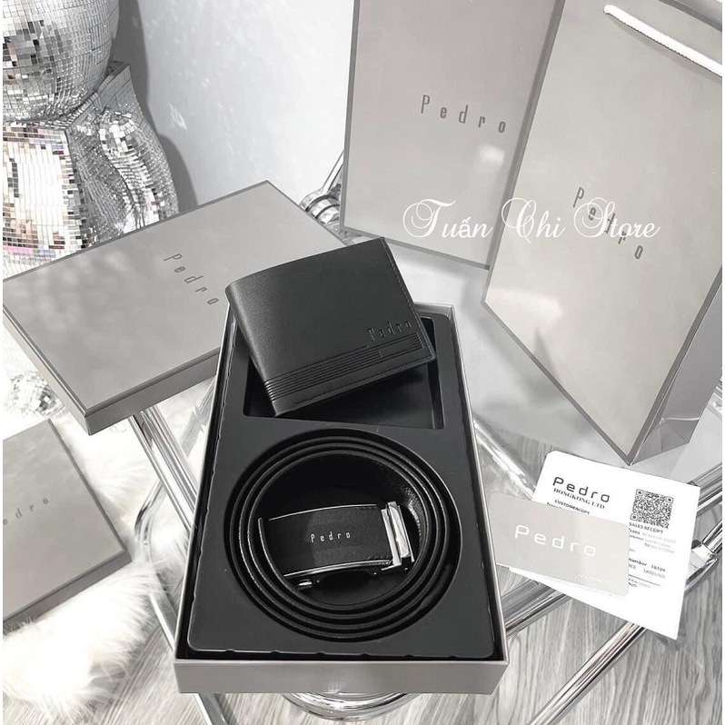 💥𝐒𝐈𝐄̂𝐔 𝐒𝐀𝐋𝐄 𝟓𝟎%💥 𝑪𝒐𝒎𝒃𝒐 𝒕𝒉𝒂̆́𝒕 𝒍𝒖̛𝒏𝒈 𝒗𝒊́ 𝒅𝒂 𝒏𝒂𝒎 𝑷𝒆𝒅𝒓𝒐𝒐 hàng cao cấp, Dây lưng nam và Ví da nam lịch lãm fullbox+ túi