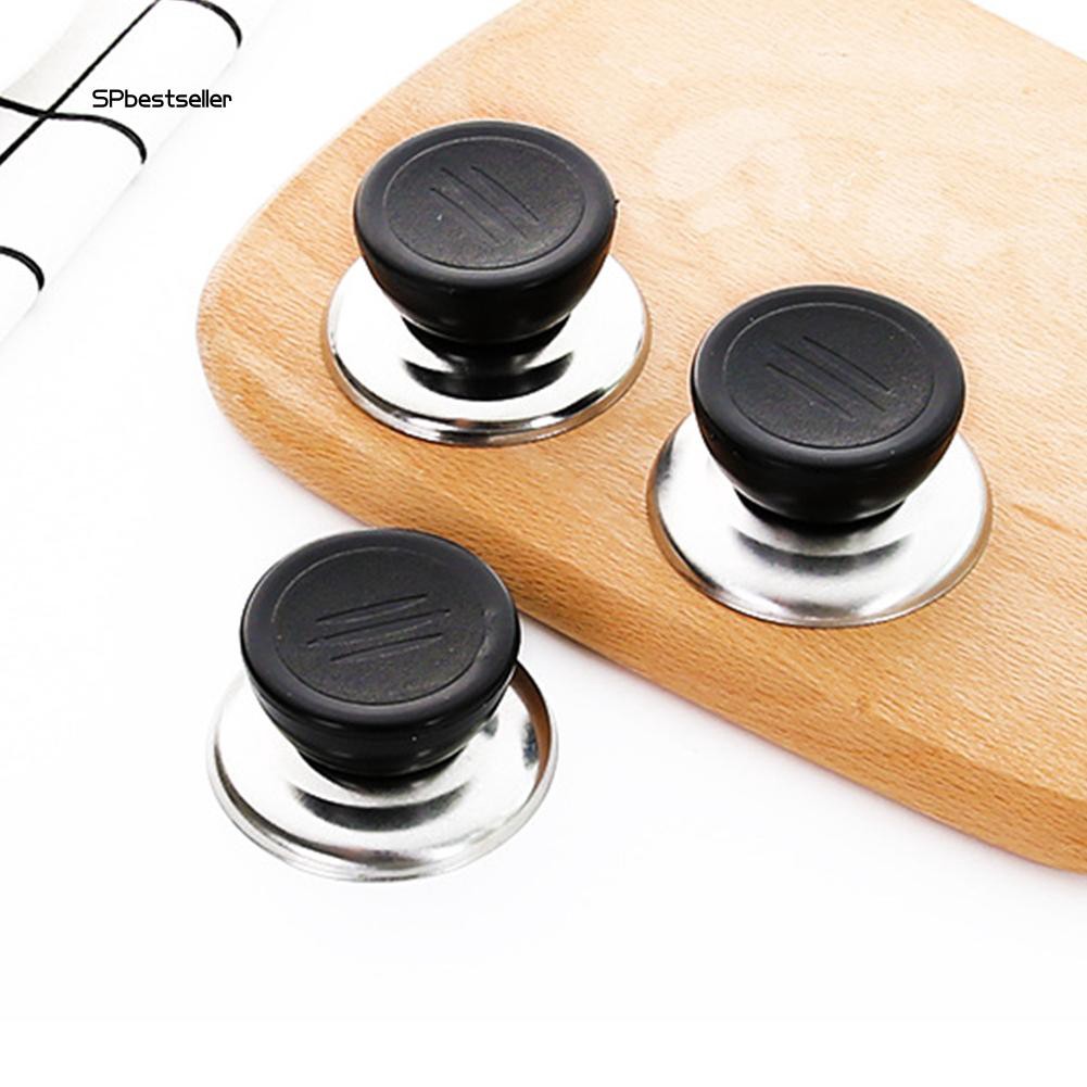 5 tay nắm nắp nồi thủy tinh bằng thép không gỉ + nhựa kích thước 5cm x 3cm x 4cm