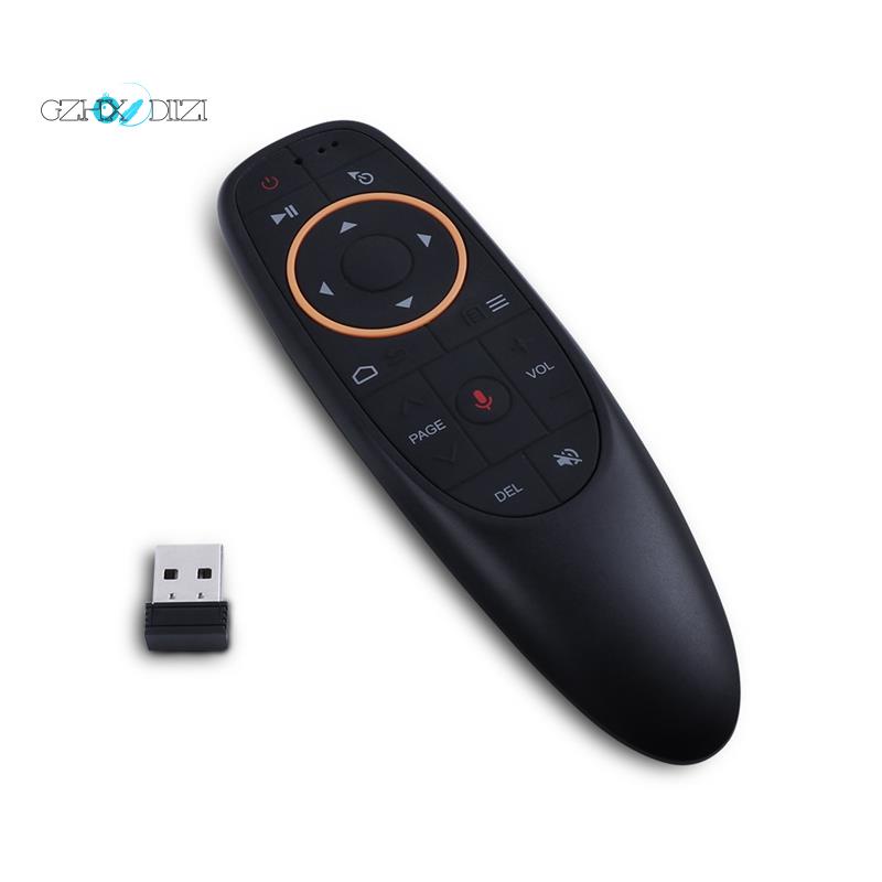 Chuột Bay Điều Khiển Bằng Giọng Nói G10S 2.4G USB Cho Android TV BOX PC Gyro Mini Không Dây Thông Minh