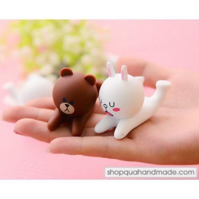 Kệ đỡ điện thoại đa năng-hình gấu và thỏ cony siêu dễ thương