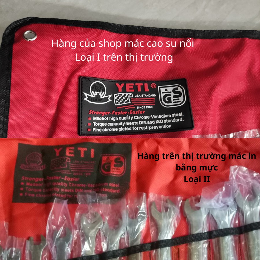 Bộ Cờ Lê YETI 14 chi tiết 8-24, 8-32 Cle mở ốc, bộ vòng miệng hàng chất lượng tốt