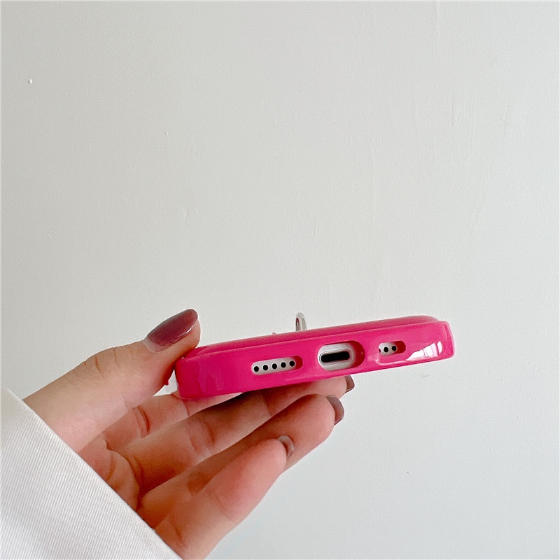Ốp Điện Thoại Chống Sốc Có Ăng Ten Hình Trái Tim 3D Dễ Thương Cho iPhone 11 12 13 Pro Max X Xs Xr