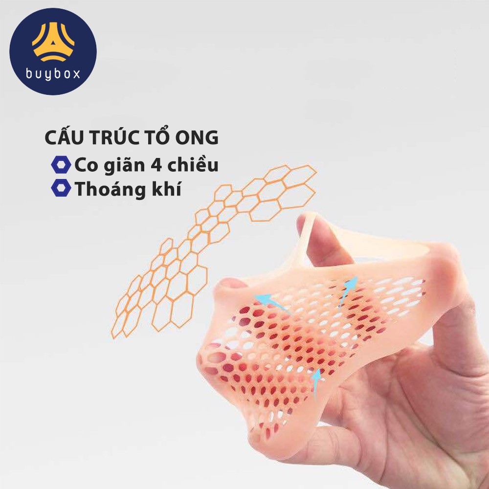 Combo lót giày cao gót silicone tổ ong đệm êm lòng bàn chân phía trước - buybox - BBPK67-5-10