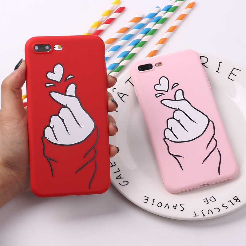 ốp lưng iphone búng tim cho iphone 6 đến 11 pro max a114