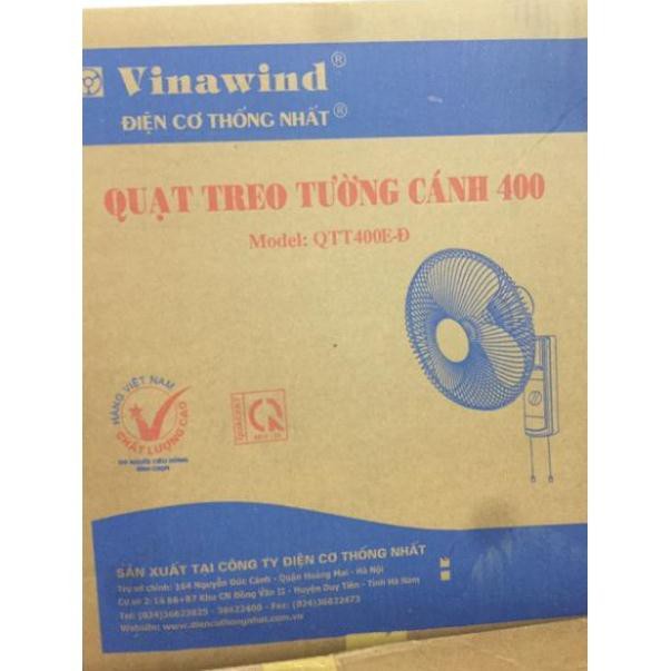 Quạt treo tường điện cơ thống nhất Vinawind QTT400-EĐ 400mm