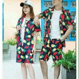 Sỉ 12b bộ đồ đi biển trái cây