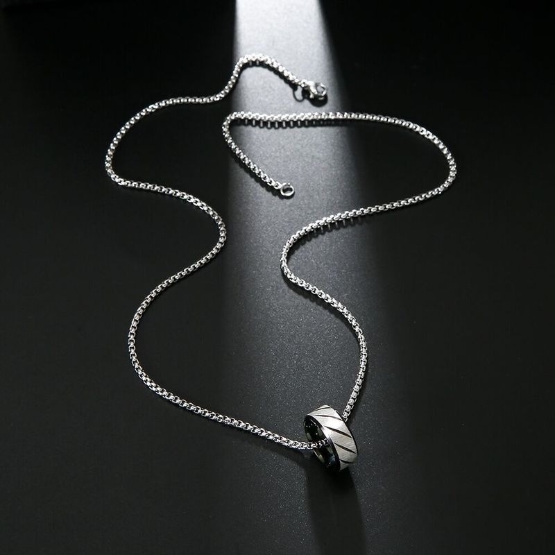 dây chuyền nam THÉP TITAN NGUYÊN - KHÔNG GỈ - KHÔNG PHAI MÀU Vòng cổ thời trang phong cách Hàn Quốc đơn giản