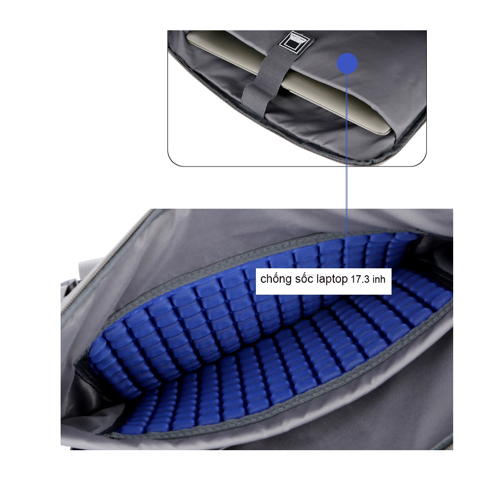Balo laptop thông minh đa năng cao cấp phong cách mới 17,3 inh
