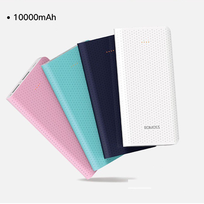 Pin sạc dự phòng Romoss Sense 10 10000mAh lõi Polymer - siêu mỏng (Trắng)