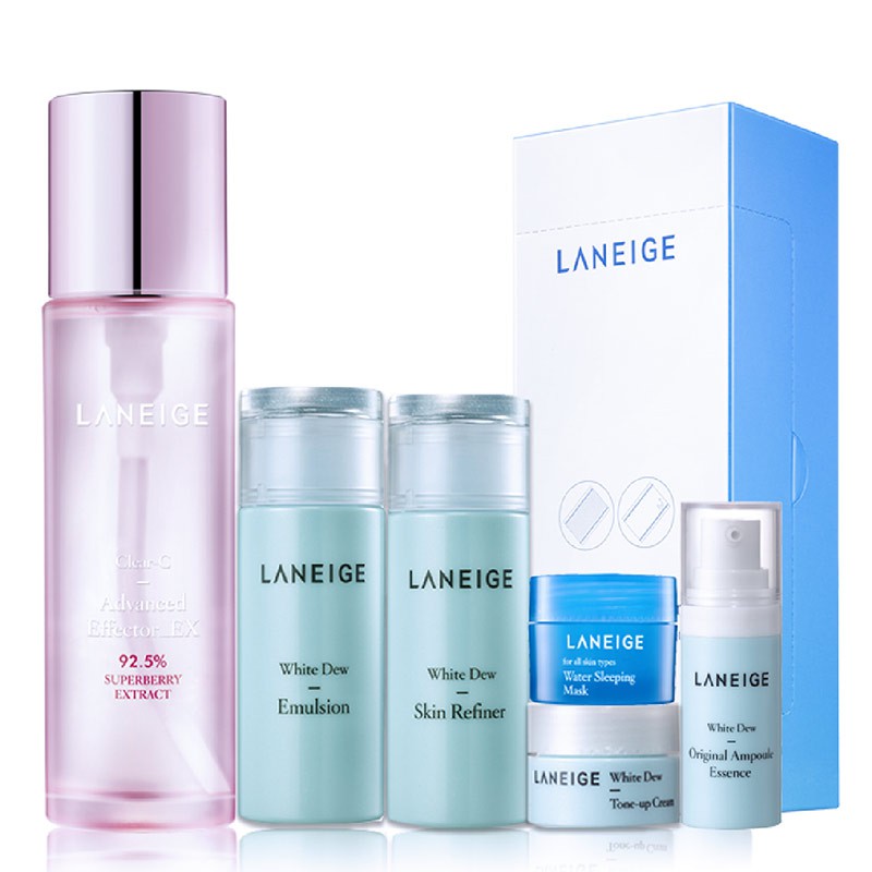 Bộ dưỡng trắng hồng tinh khiết Laneige Clear C Advanced Effector Ex.