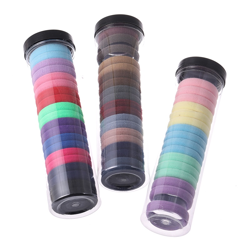 20 dây buộc tóc co giãn phong cách Hàn Quốc đơn giản