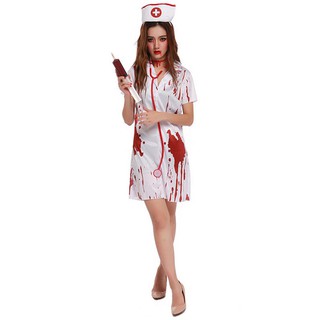 Set hóa trang Y tá - bác sĩ ma dành cho thanh niên và người lớn chơi Halloween