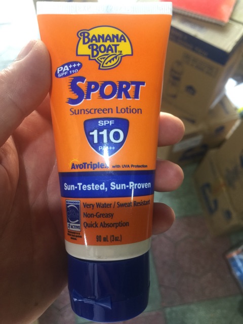 [USA] Kem chống nắng thể thao SPF110-100-50 =&gt; 90ml Banana Boat Sport