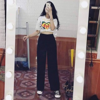 Quần Ống sớ cạp cao