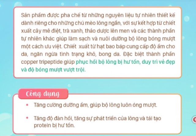 Dầu gội (Sữa tắm) cho mèo lông ngắn Lee&amp;Webster (NK Hàn Quốc)