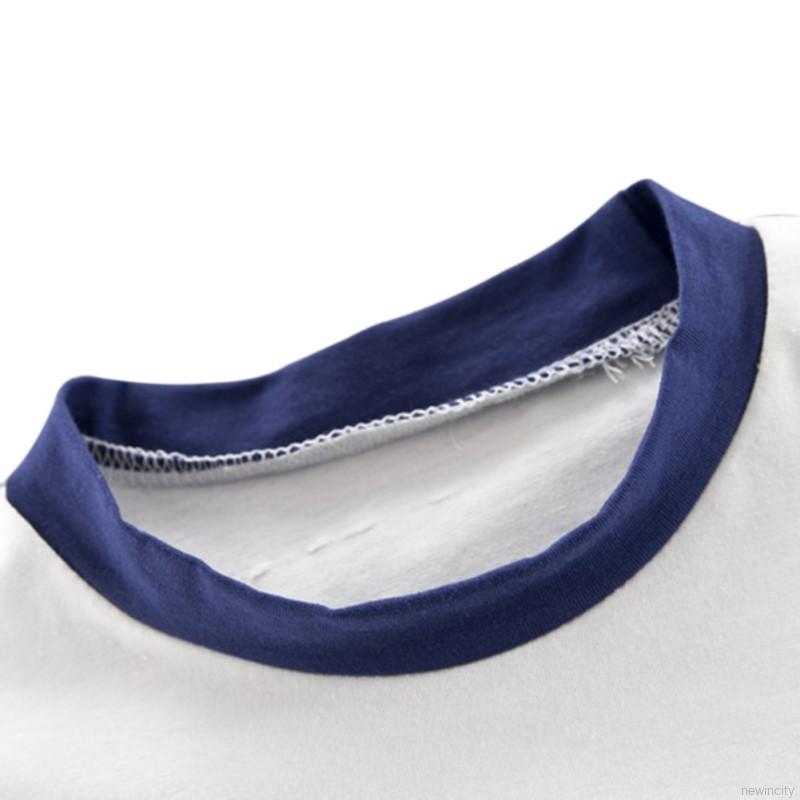 Bộ áo thun cotton kẻ sọc và quần ngắn in hình động vật cho bé trai