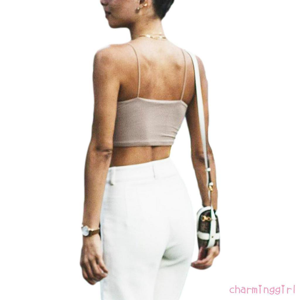 Áo Lửng Không Tay Thời Trang Quyến Rũ Cho Nữ