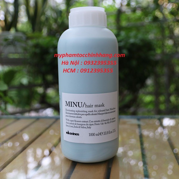 MẶT NẠ DƯỠNG TÓC DAVINES NOUNOU CHO TÓC HƯ TỔN HOẶC MINU CHO TÓC NHUỘM 1000ML