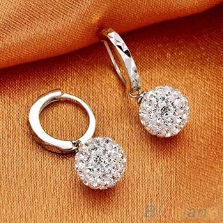 Bông tai bạc hạt châu