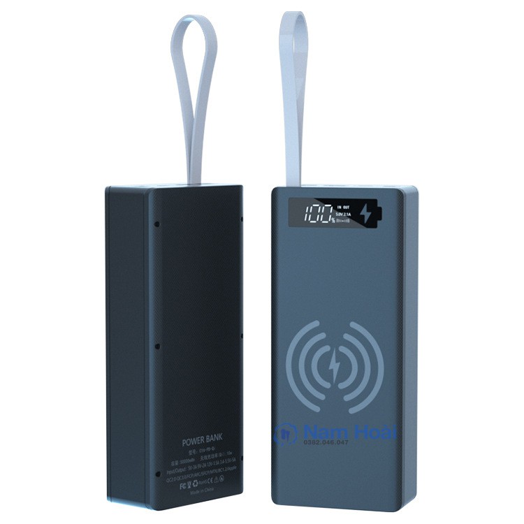 Box sạc dự phòng 16 cell 5V2.1A Không dây bản cao cấp chống ngược cực Mẫu mới 2021