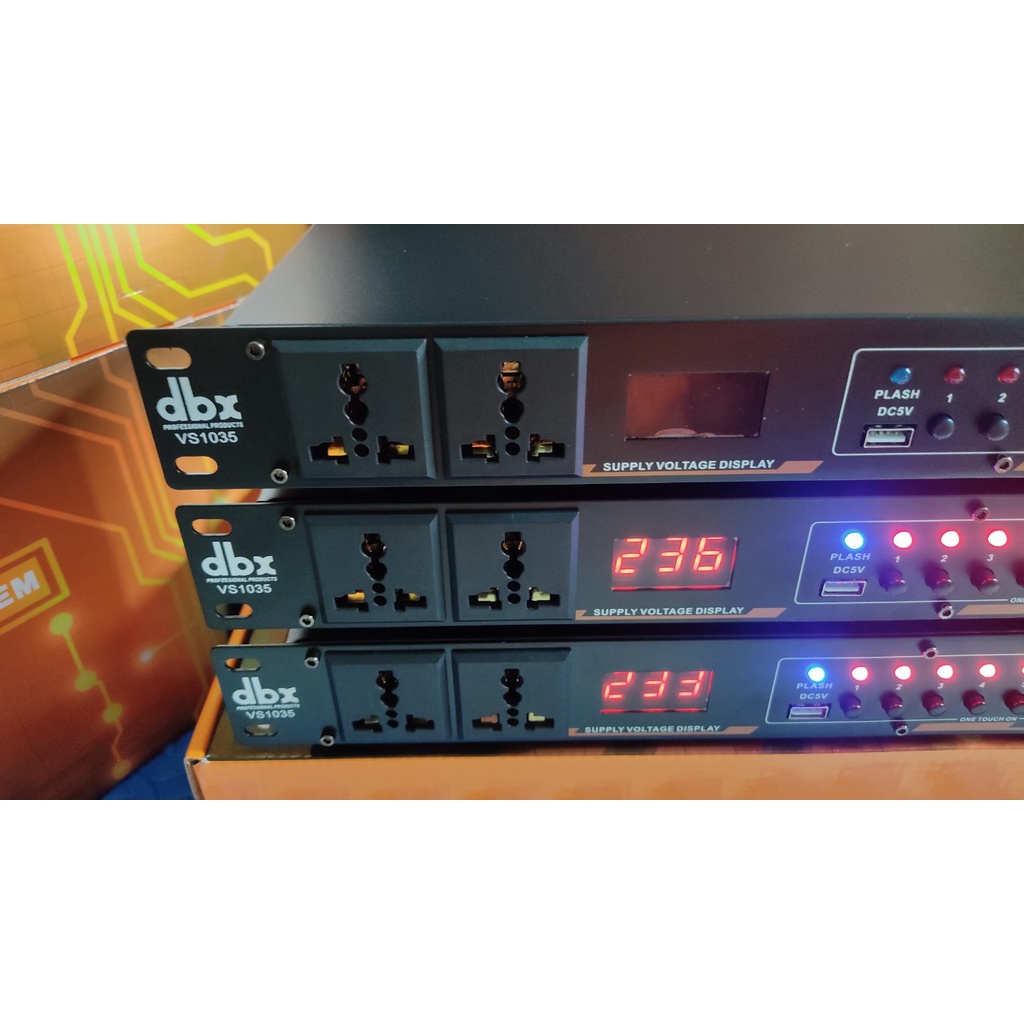 Quản lý nguồn điện DBX VS1035 - 30A-6600W-USB-công tắc chống chập 63A