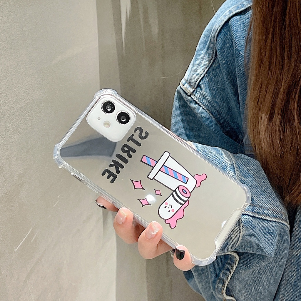 Ốp lưng iphone Ốp Điện Thoại Silicon TPU Tráng Gương Cho Iphone 11 / 12 Pro Max 7 Plus X Xr Xs Max 7 8 Plus Se 202013 Pro Max 13 MINI 14 Dinuo case