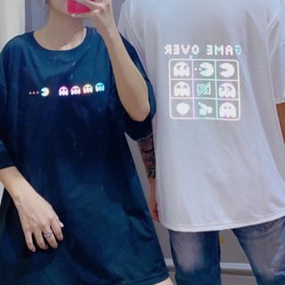 Áo Thun unisex nam nữ Phản Quang Game Over PQ22 chất Cotton cao cấp freesize, co giãn thoải mái phong cách