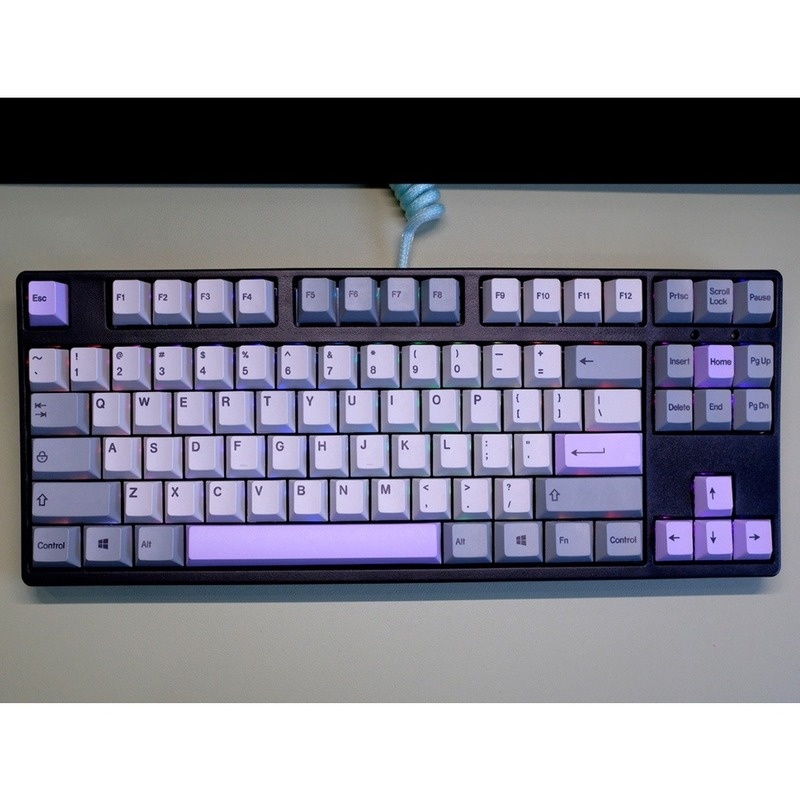 GMK Muted Keycap Cherry Hồ sơ Màu xám Cổ điển hoài cổ Keycap PBT Thuốc nhuộm Thăng hoa Bàn phím cơ Keycap 151 Phím