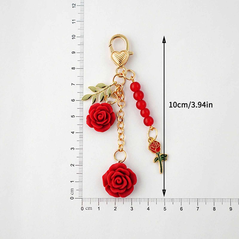 Ygt Móc Khóa acrylic Tráng Men Hình Hoa Hồng Dễ Thương Làm Thủ Công Cho Nữ