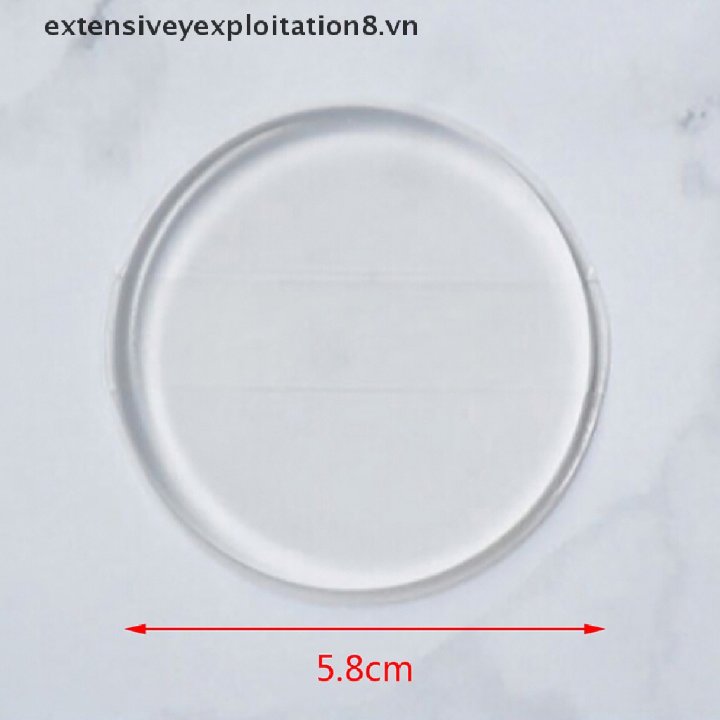 [Hàng mới về] Mút Trang Điểm Ướt Và Khô Bằng Silicone Đa Năng Trong Suốt