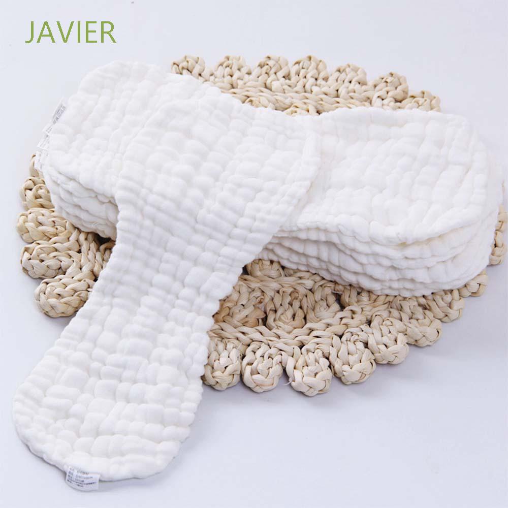 JAVIER Reusable Baby Nappies Care Cotton Nappy Diaper Eco-friendly Baby Peanut-type 10 Layers Washable Diaper Inserts/Multicolor