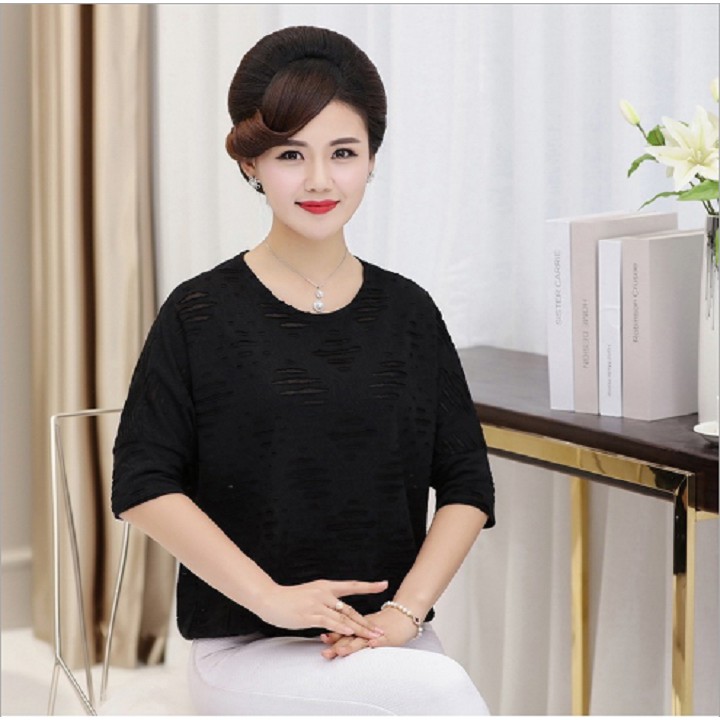 Áo trung niên nữ tay lỡ