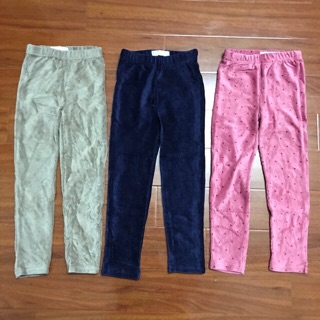 Quần legging nhung tăm bé gái