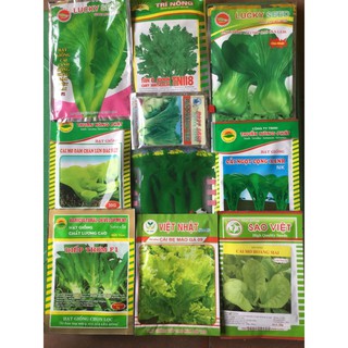 Com bo bộ sản phẩm 10 goi hat rau
