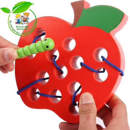 Luồn dây, xâu dây, xỏ dây Montessori