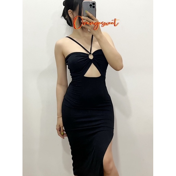 Đầm body khoen tròn cá tính  Ktron