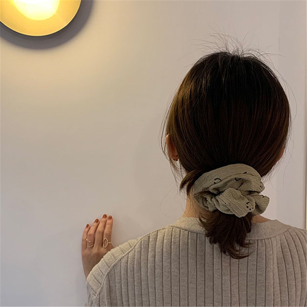 Dây buộc tóc cao su co giãn phong cách cổ điển thanh lịch thời trang cao cấp cho nữ