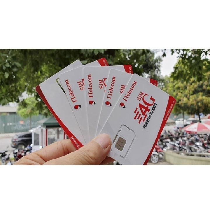 SIM 4G ITELECOM SỬ DỤNG SÓNG VINA - DATA MẠNH TỐC ĐỘ CAO - VINA ITELECOM