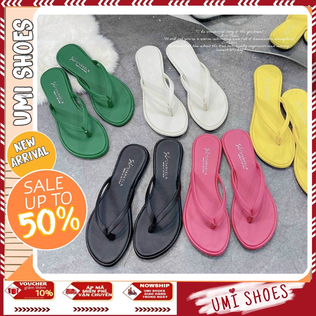 Dép Lê Nữ Kẹp Xỏ Ngón Tông Quai Mảnh Mũi tròn đế bệt hot trend mới đơn giản đi chơi đi biển xinh đẹp đế bệt