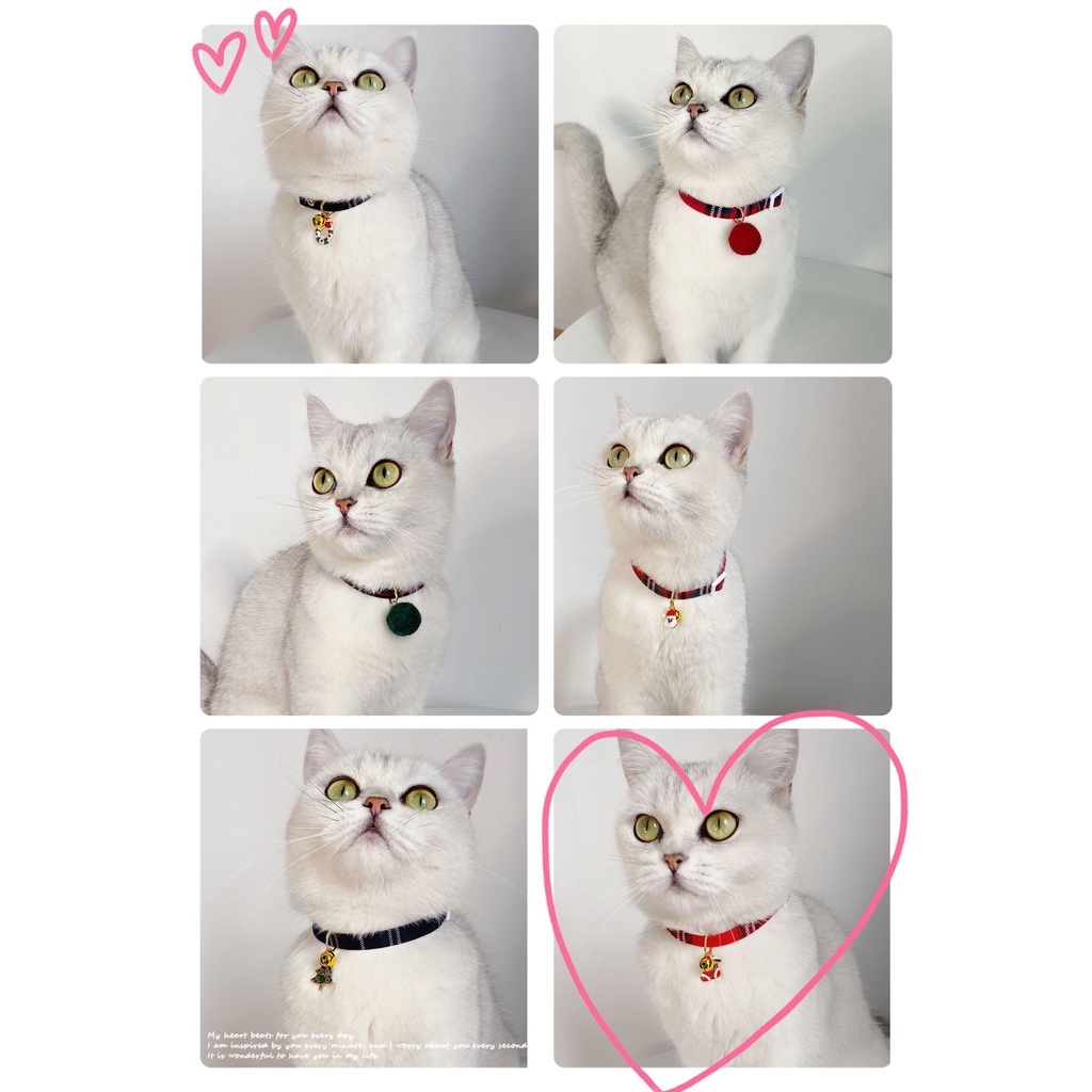 Mặt trang trí vòng cổ bằng kim loại phong cách giáng sinh dễ thương cho thú cưng