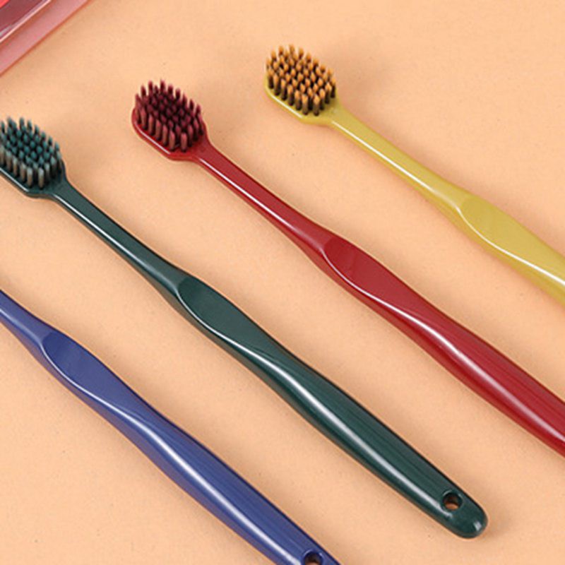 Set 2 bàn chải đánh răng lông mềm phong cách Nhật Bản dành cho cặp đôi