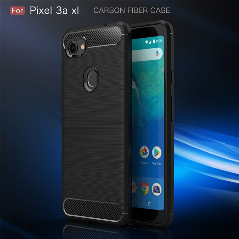 [Ảnh Thật] Ốp Lưng Google Pixel 3A XL Dẻo Carbon Phay Xước Chống Sốc