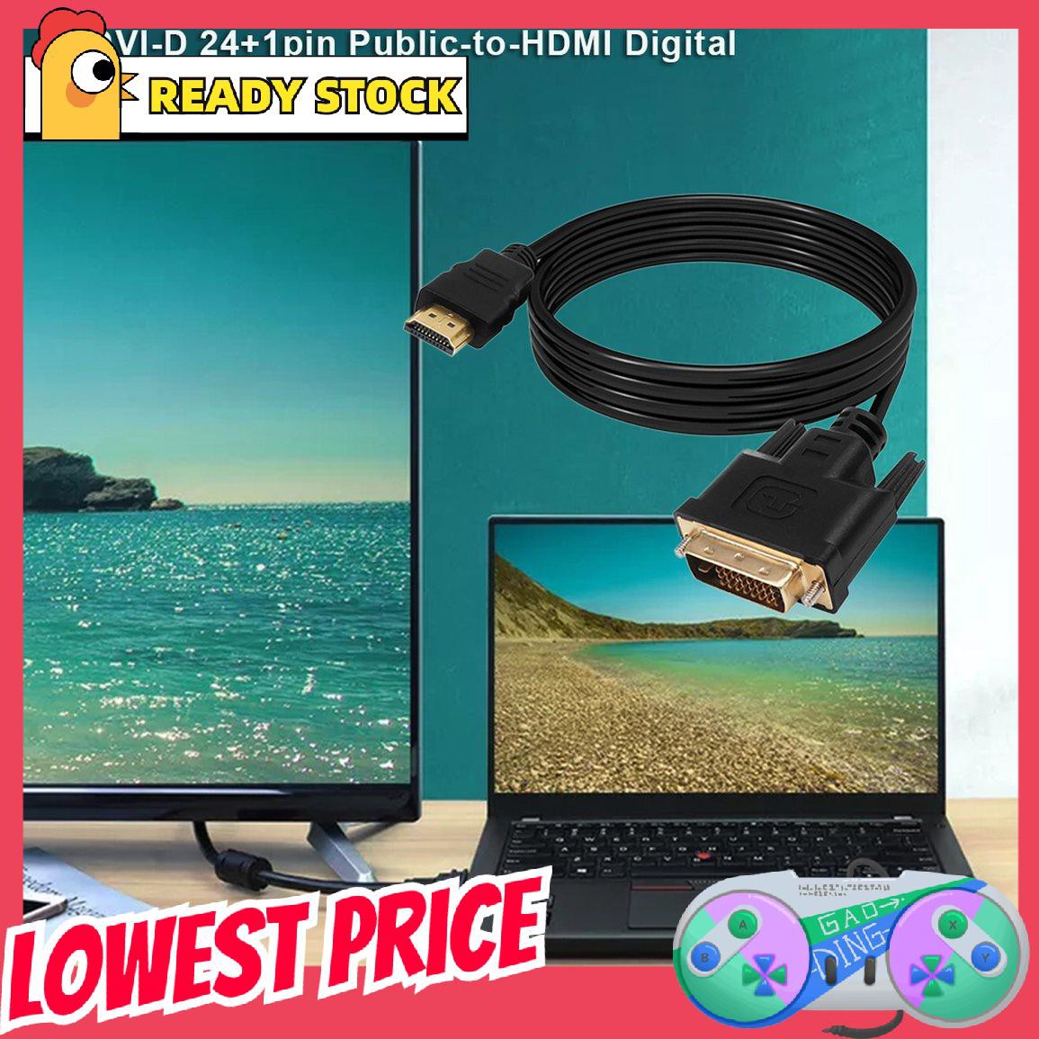 Cáp Chuyển Đổi 1080p Dvi-D 24 + 1 Pin Sang Vga 15pin