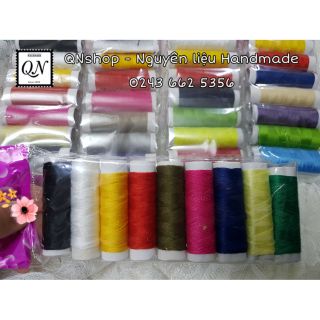 Vỉ 9 cuộn chỉ khâu màu sắc, nguyên liệu Handmade, phụ kiện may mặc