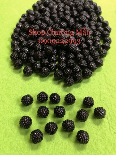 100G Chuỗi Hạt Xí Muội 8-10mm Trắng &amp; Đen Giá Sỉ