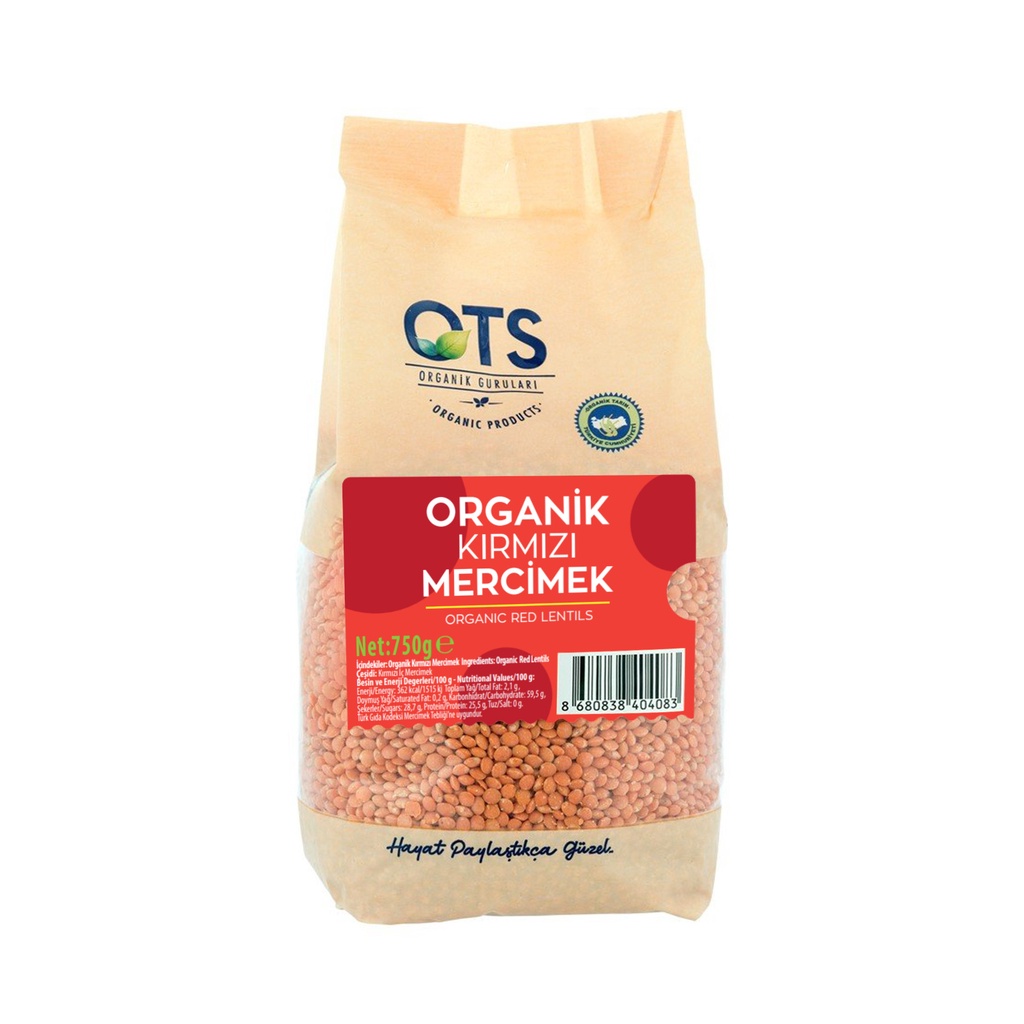 Đậu lăng đỏ hữu cơ OTS Organik 750g