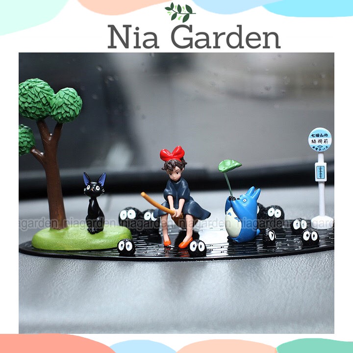 Tiểu cảnh cú mèo đen tiểu yêu mini trang trí vườn chậu cây nhỏ để bàn Nia Garden N5