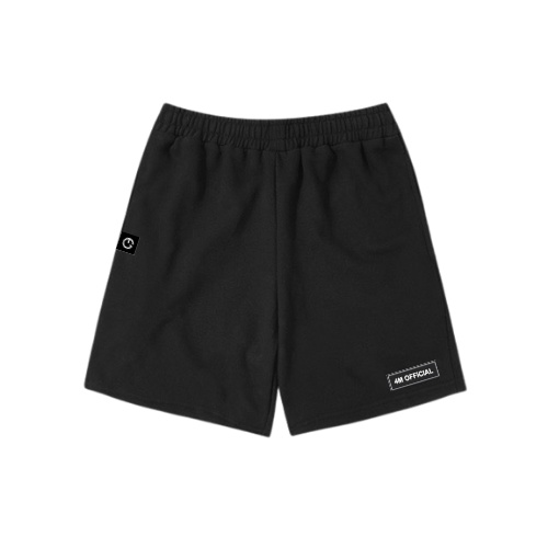 Quần short basic 4M OFFICIAL chất nỉ chân cua, Quần đùi unisex ống suông nam nữ dày dặn